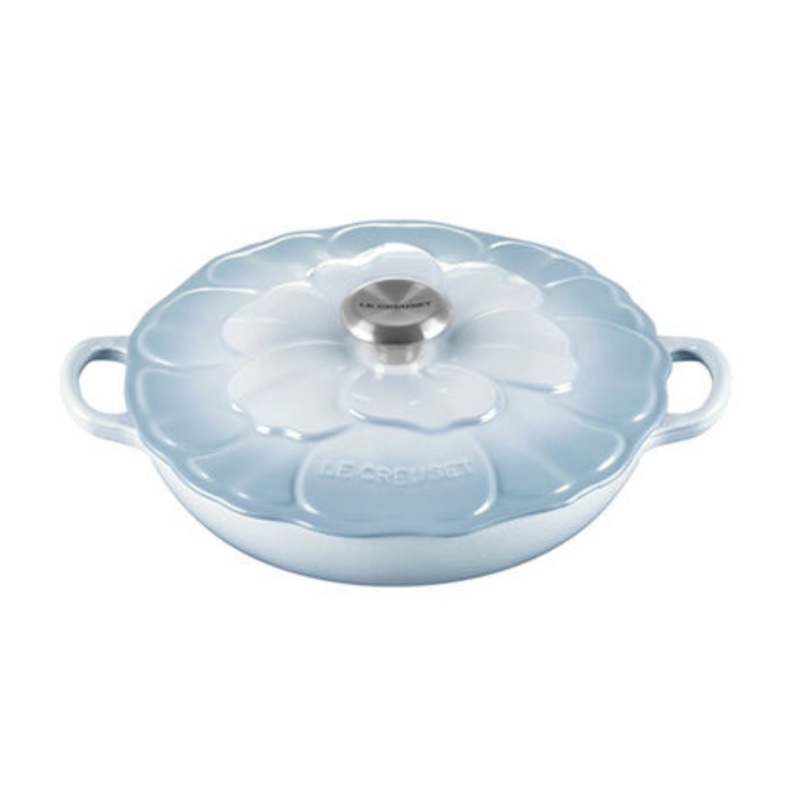 Le Creuset Signature Petal Braiser - Coastal Blue