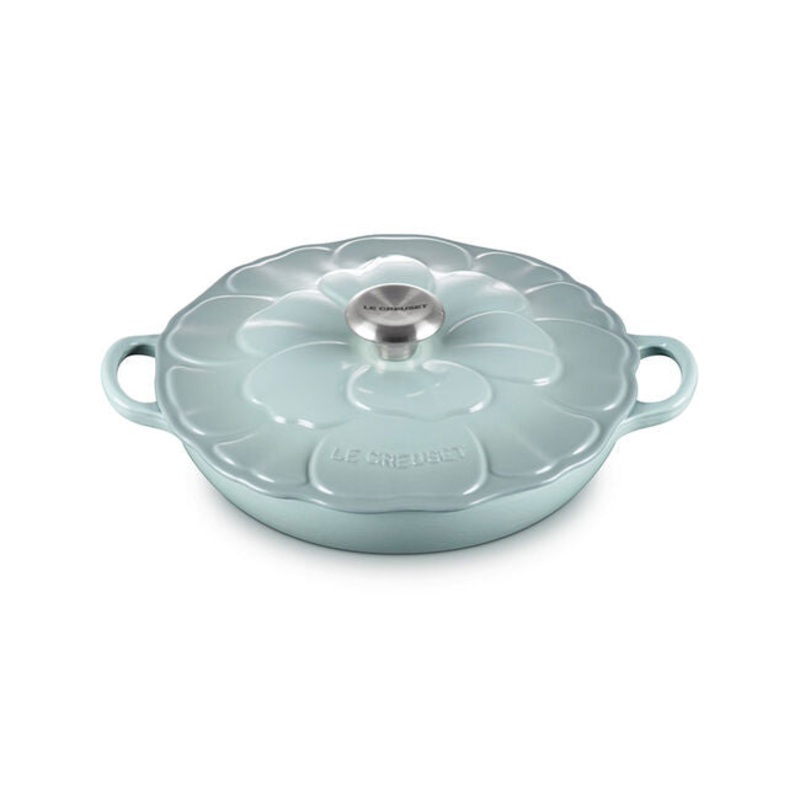 Le Creuset Signature Petal Braiser - Sea Salt