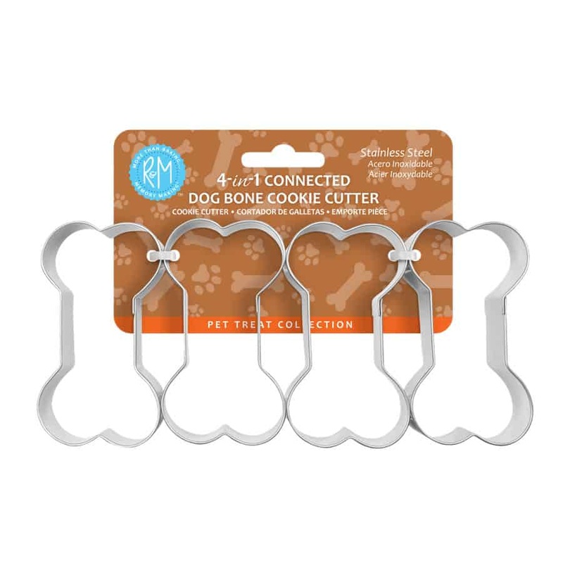 4 pc Bone Cookie Cutter Set