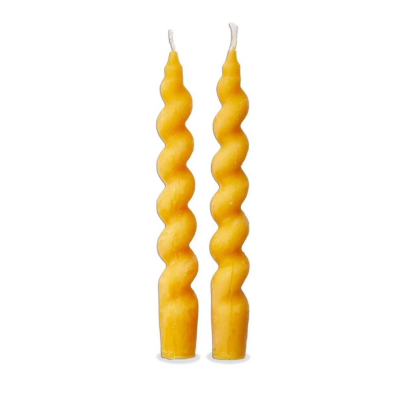 Beeswax Twist 7" Taper S/2