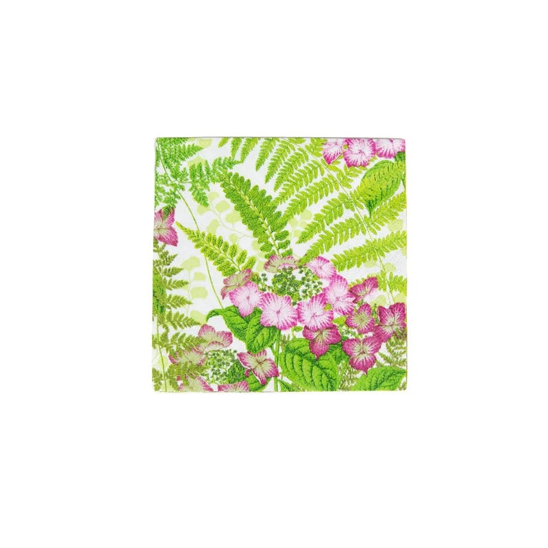 Caspari Fern Garden Cocktail Napkins - 20 Per Package