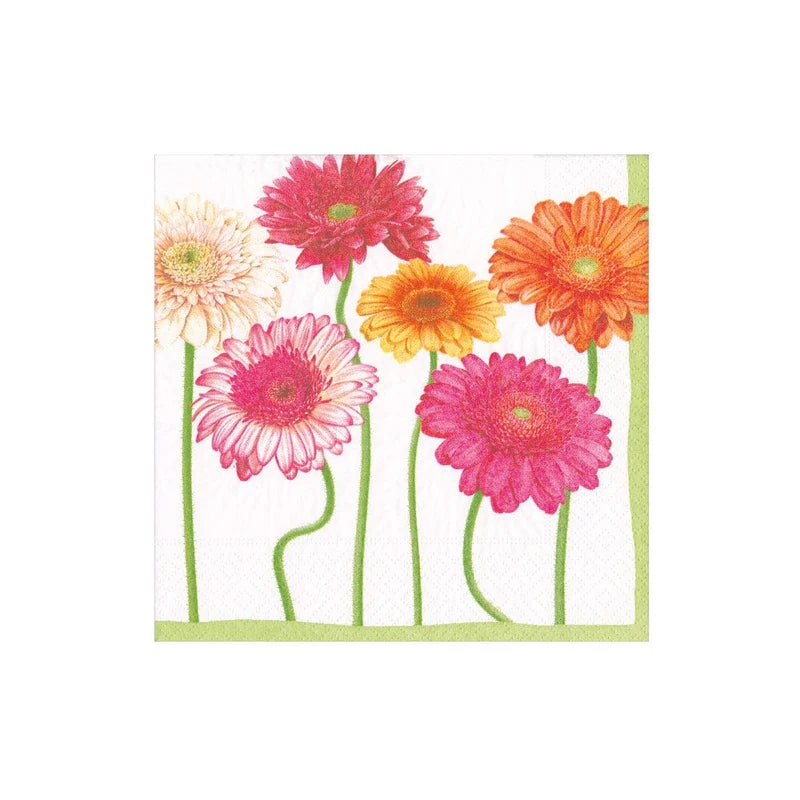 Caspari looming Daisy Paper Cocktail Napkins - 20 Per Package