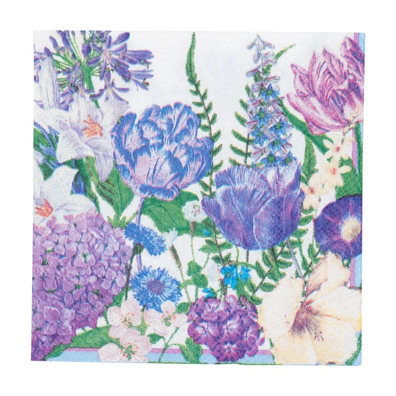 Caspari Shades Of Blue Cocktail Napkins - 20 Per Package