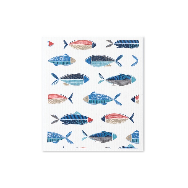 MU Kitchen Fish Designer Sponge Cloth
