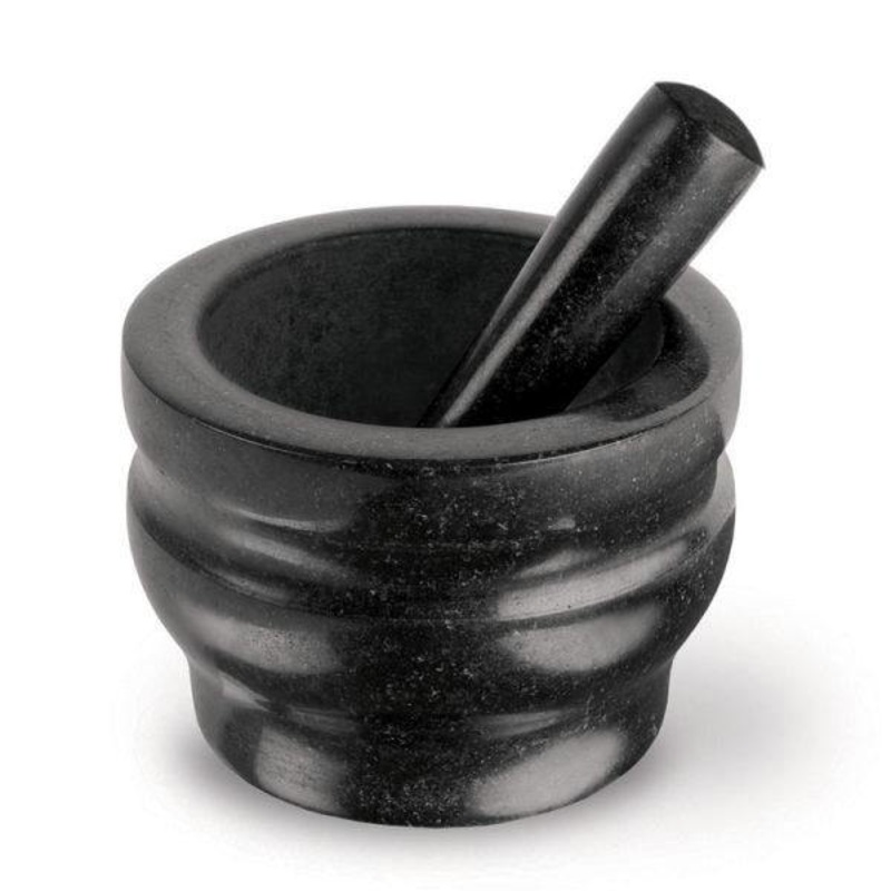 5.5" Black Granite Mortar & Pestle