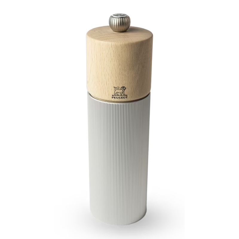 Peugeot Line Salt Mill, Aluminium Finish - 7"
