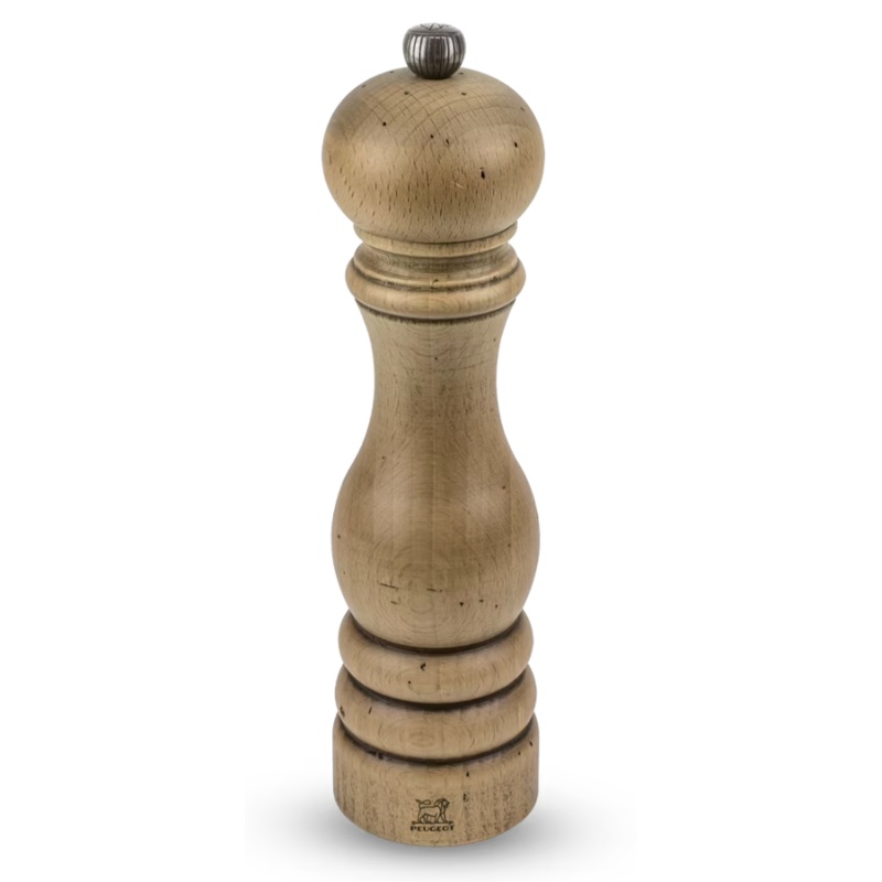 Peugeot Paris Antique Pepper Mill, Beechwood Antique Finish 9"