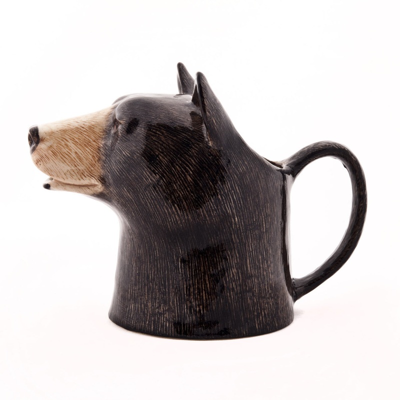 Quail Ceramics Black Bear Jug Medium