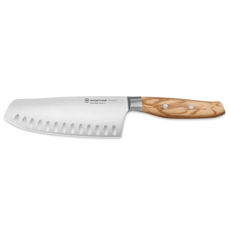 Wusthof Amici 7" Hollow Edge Rotoku (Santoku)