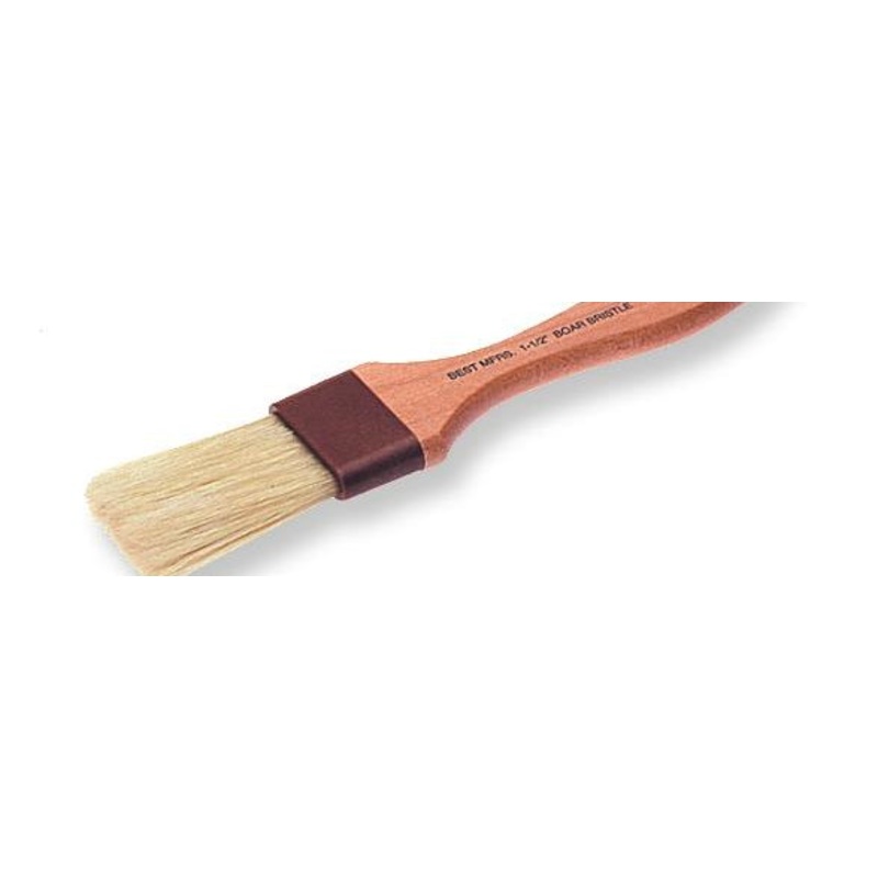 Best Pastry Brush 1.5" Flat Boar Bristle
