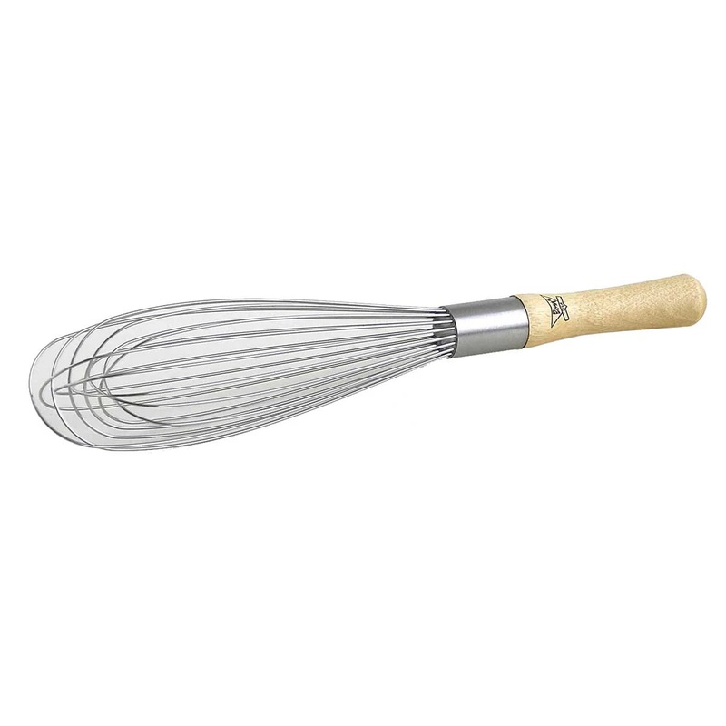 Best Standard French Whip 12" Wood Handle