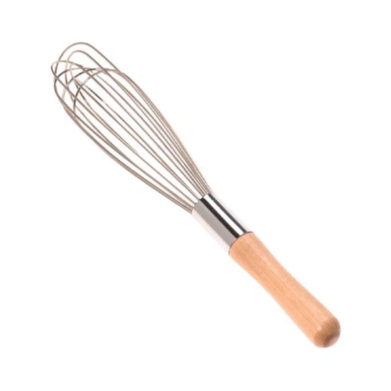 Best Standard French Whip 8" Wood Handle