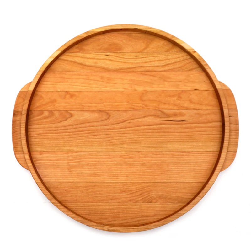 JK Adams Elmore Cherry Round Server 18"
