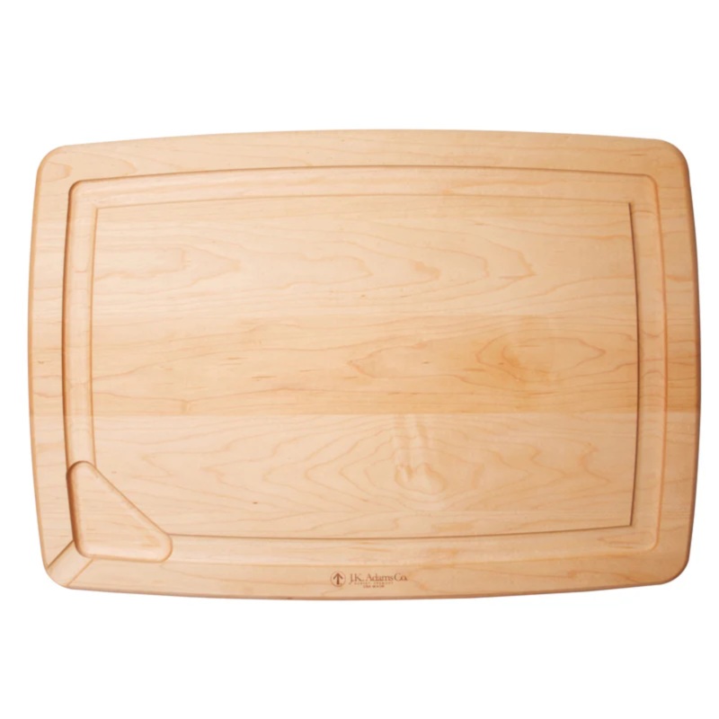 JK Adams Maple Reversible Pour Spout Carving Board - 24" x 16'