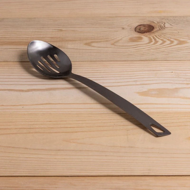 Onyx Helix Slotted Spoon