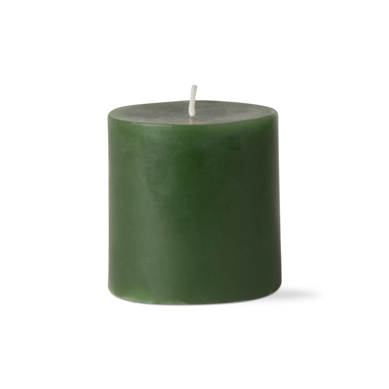 Pillar Candle 3x3 - Dark Green