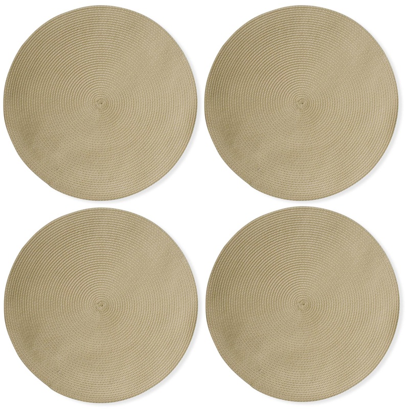 Round Woven Placemat - Natural