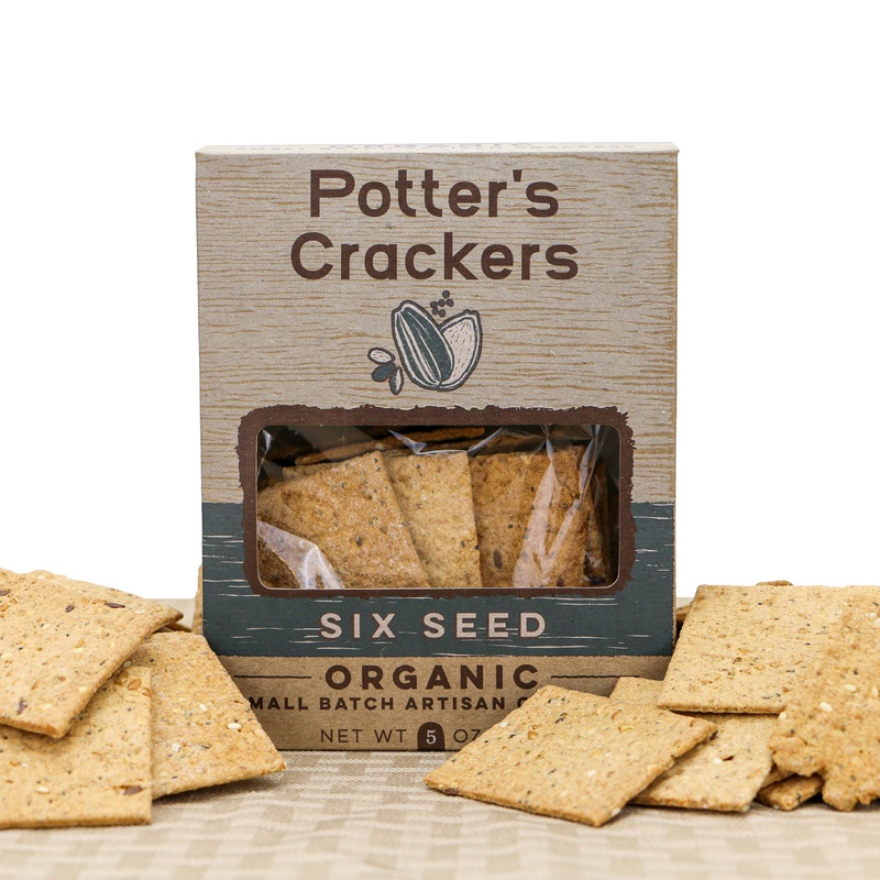 Potter's Crackers Organic Six Seed Crackers - 5 oz