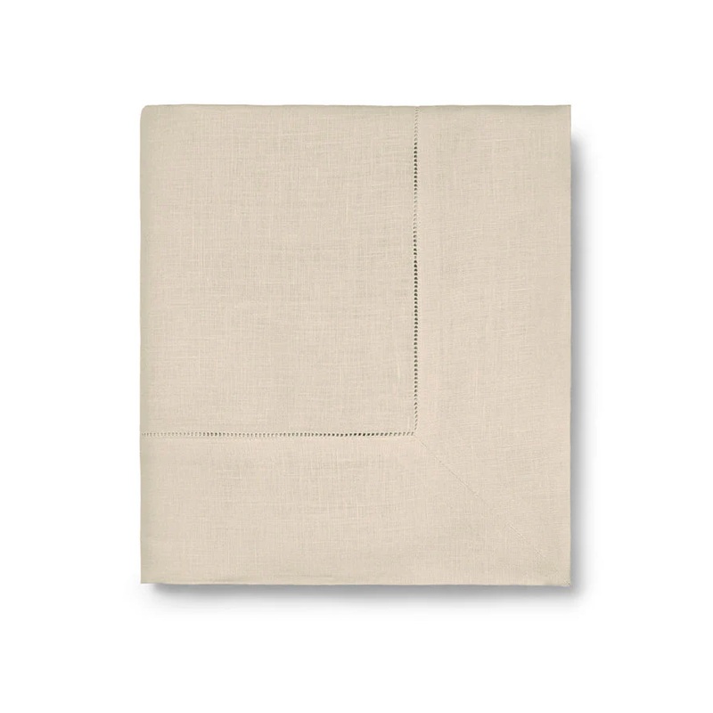 Sferra Linen Festival Rectangle Tablecloth 66x106" Oyster