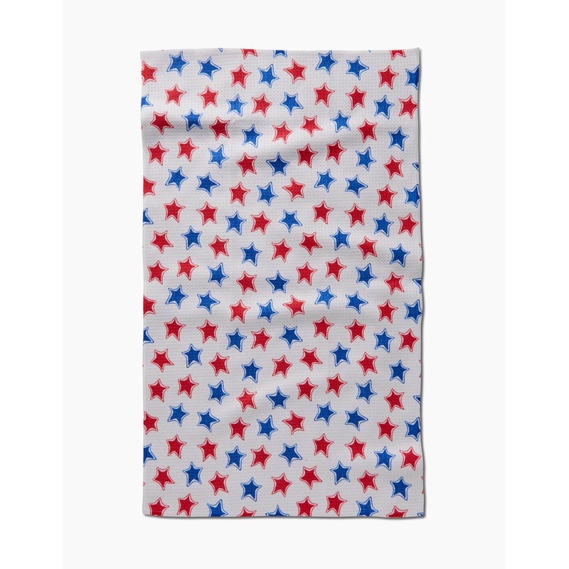 Geometry Funky Stars Tea Towel