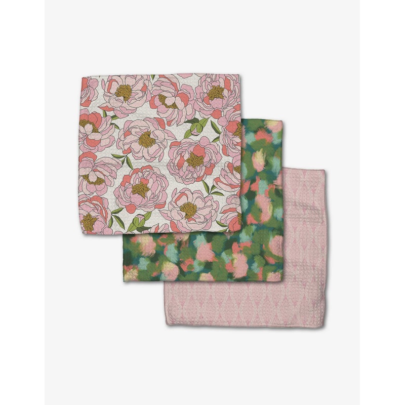 Geometry Peony Paradise Dishcloth Set