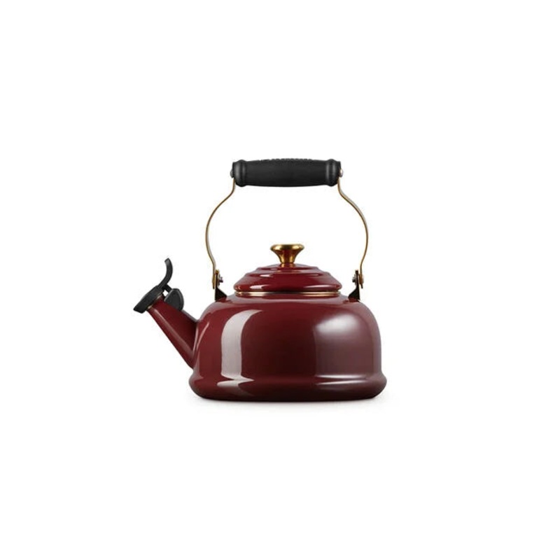 Le Creuset Classic Whistling Kettle with Gold Knob 1.7 Qt. - Rhone