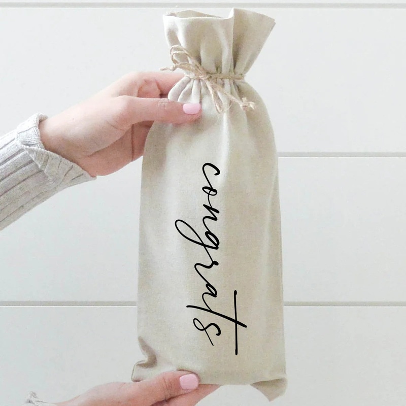Porter Lane Home Congrats Wine Bag