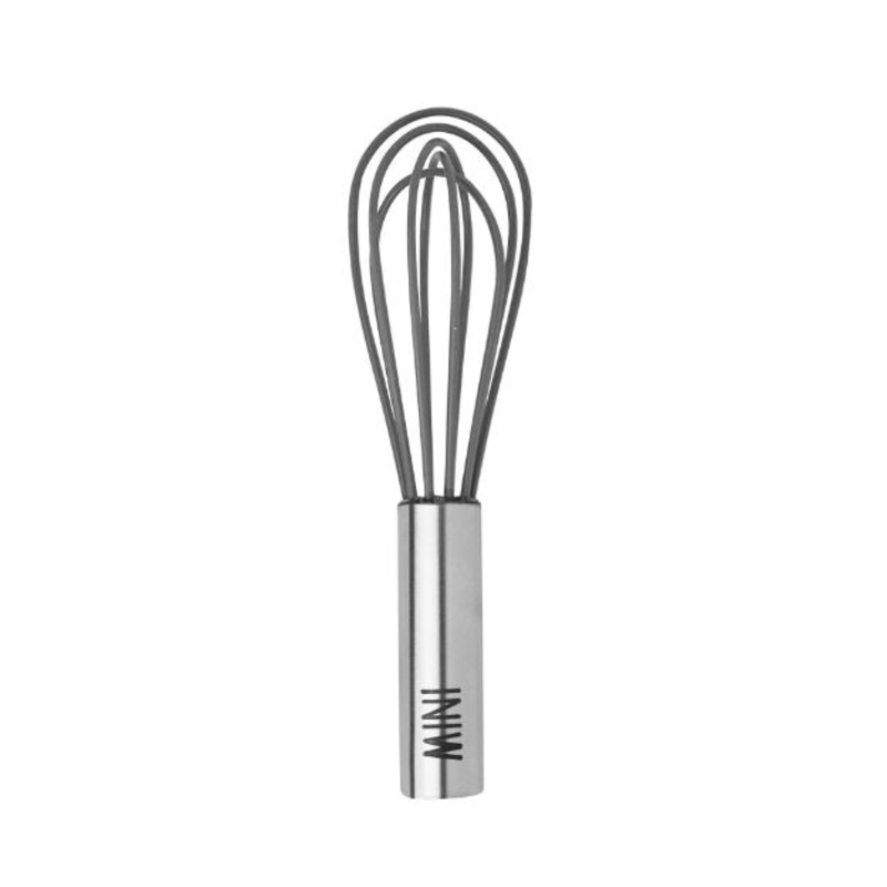 Tovolo 6" Silicone Coated Stainless Steel Mini Whisk - Charcoal