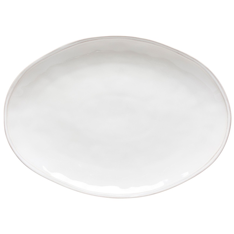 Fontana Large Oval Platter 50 - Cloud White