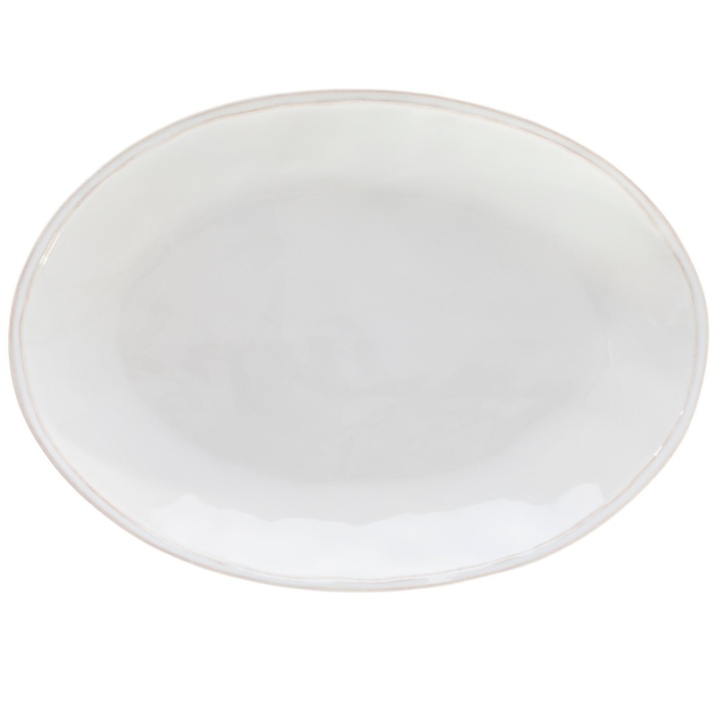 Fontana Oval Platter - Cloud White
