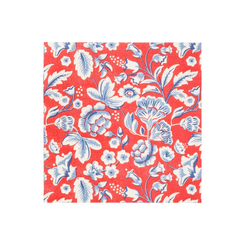 Hamptons Floral Paper Cocktail Napkin