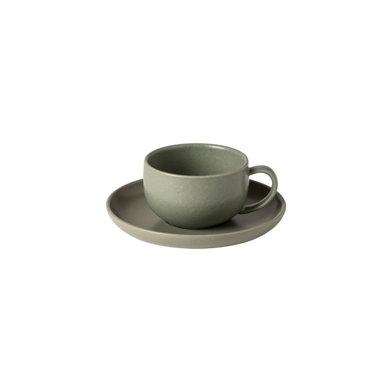Pacifica Tea Cup & Saucer - Artichoke