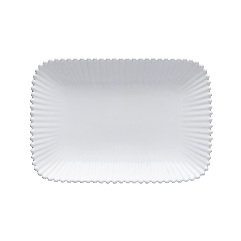 Pearl Rectangular Platter - Cloud White