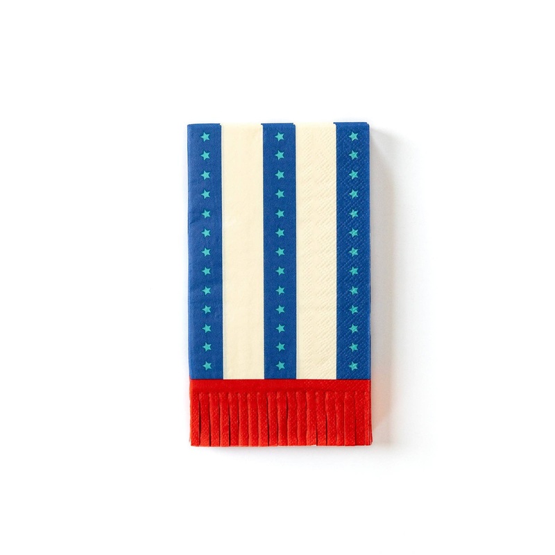 Stripes Fringe Guest Towel Napkins