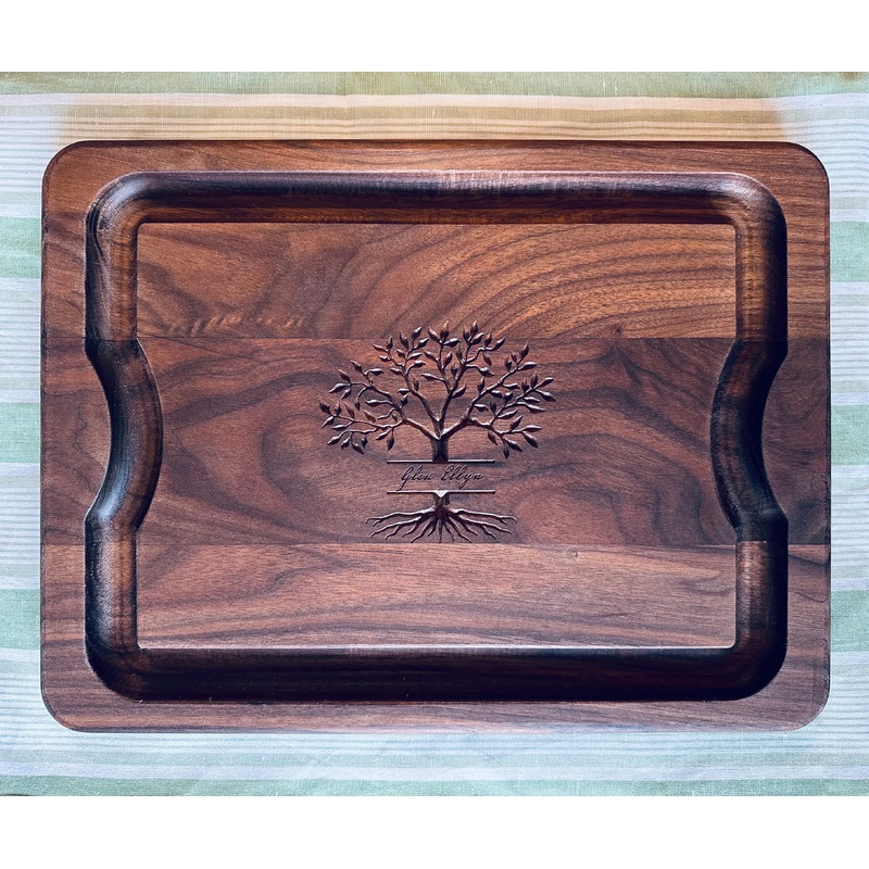 JK Adams Glen Ellyn Walnut BBQ Carving Board