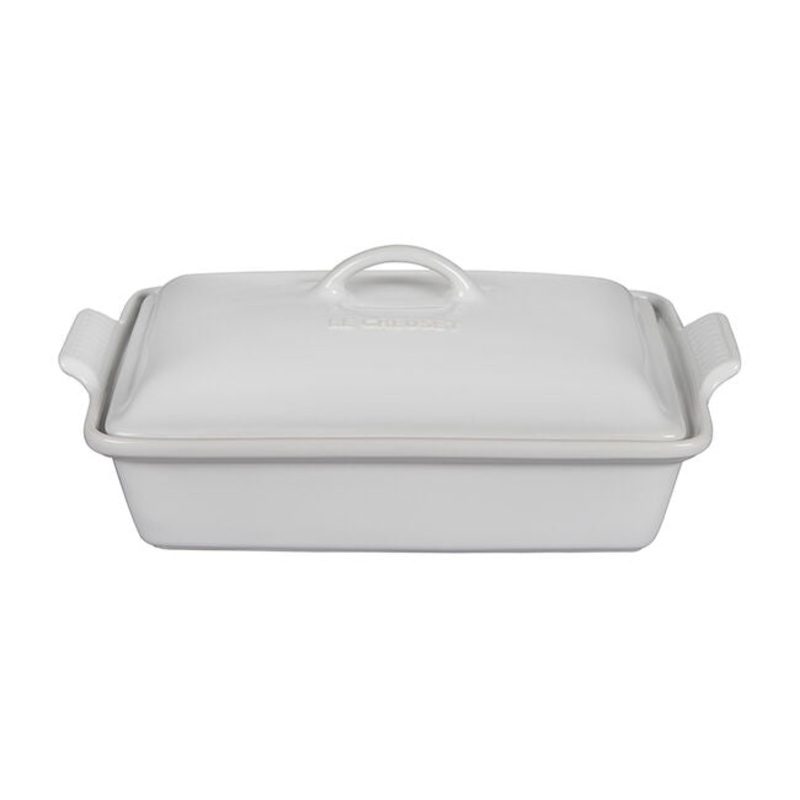 Le Creuset Heritage Rectangular Casserole 4 qt - White