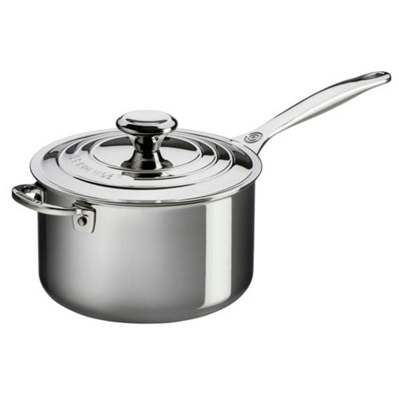 Le Creuset Stainless Steel Saucepan 4 qt