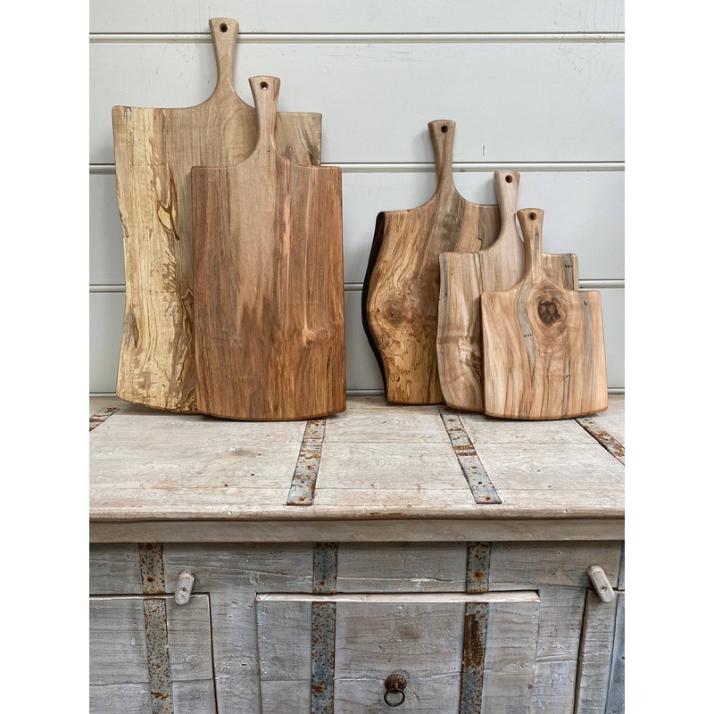 Peterman's 15" AMBROSIA MAPLE SERVING BOARD W/ HANDLE