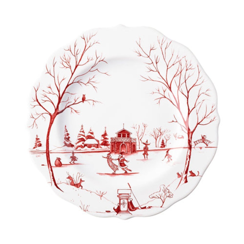 Juliska Country Estate Winter Frolic Dessert/Salad Plate - Ruby