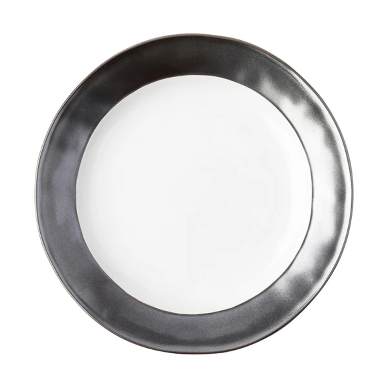 Juliska Emerson Dinner Plate - White/Pewter