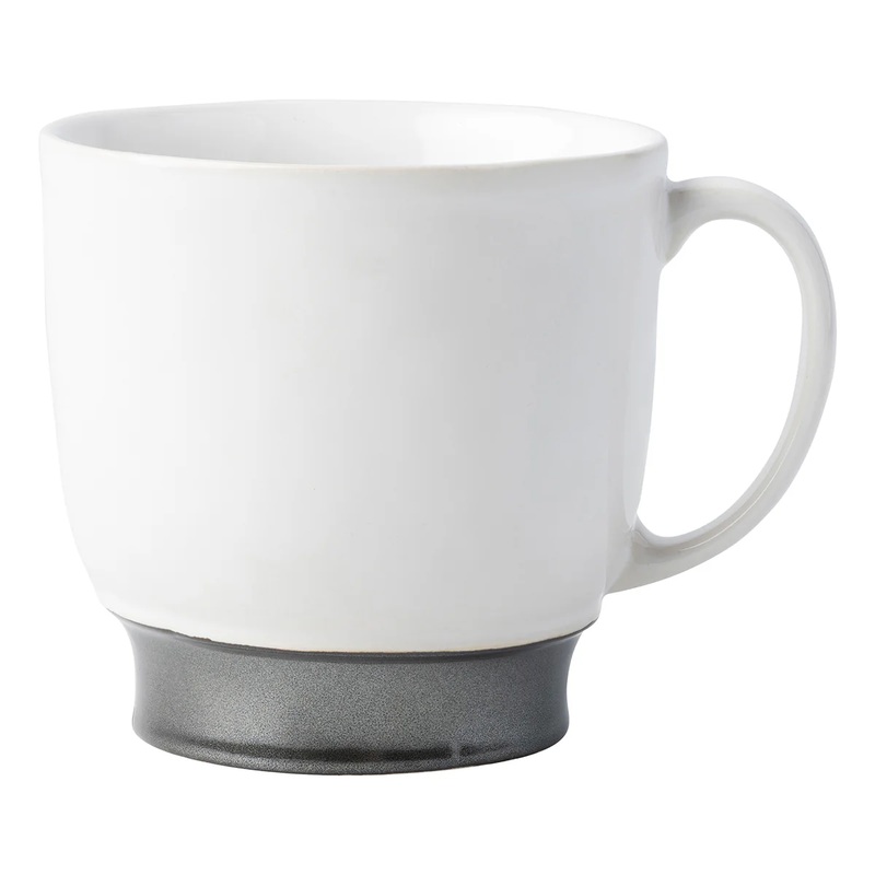Juliska Emerson Mug Cup - White/Pewter