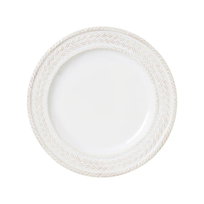 Juliska Le Panier Dessert/Salad Plate - Whitewash