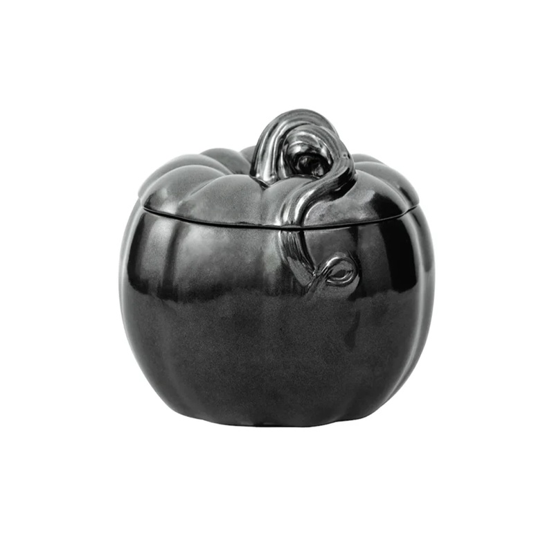Juliska Pewter Stoneware Pumpkin 6"
