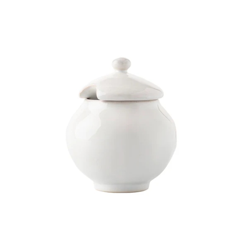 Juliska Puro Sugar Bowl with Lid - Whitewash