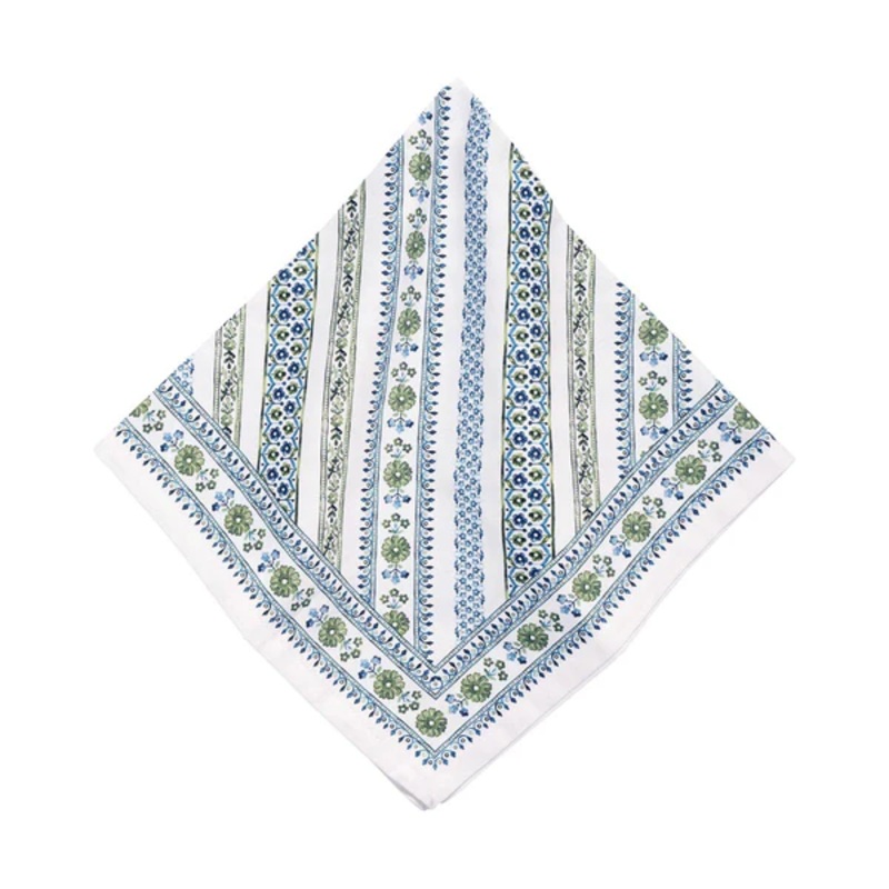 Juliska Seville Stripe Napkin - Sage