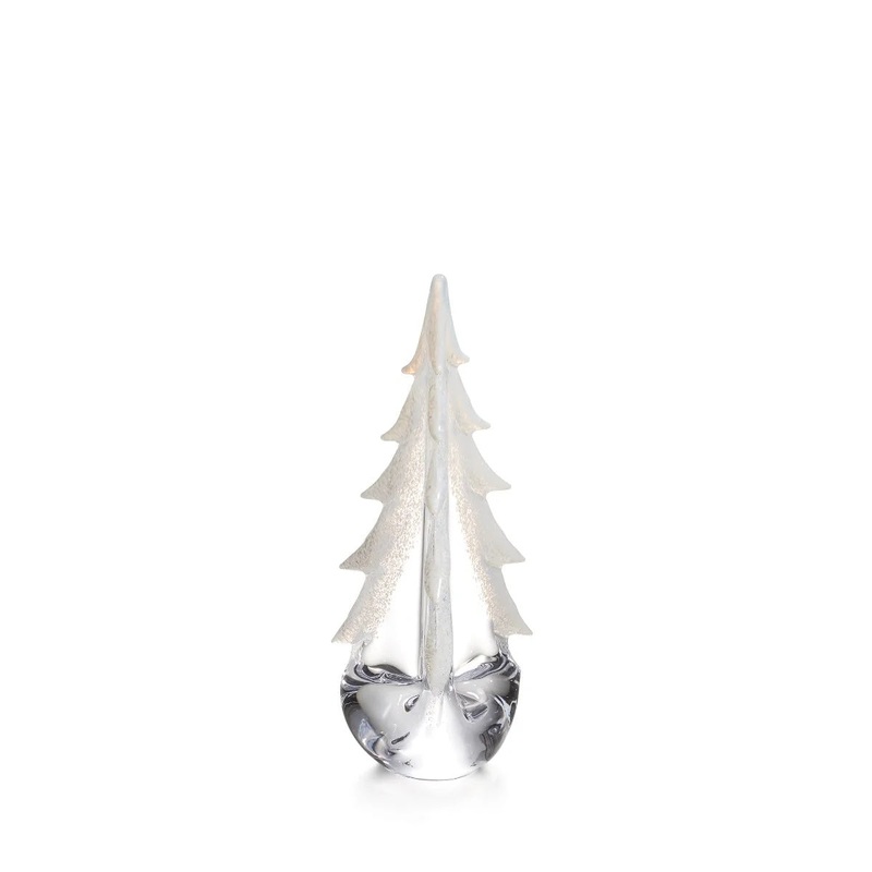 Simon Pearce Snowy Branches Evergreen 12"