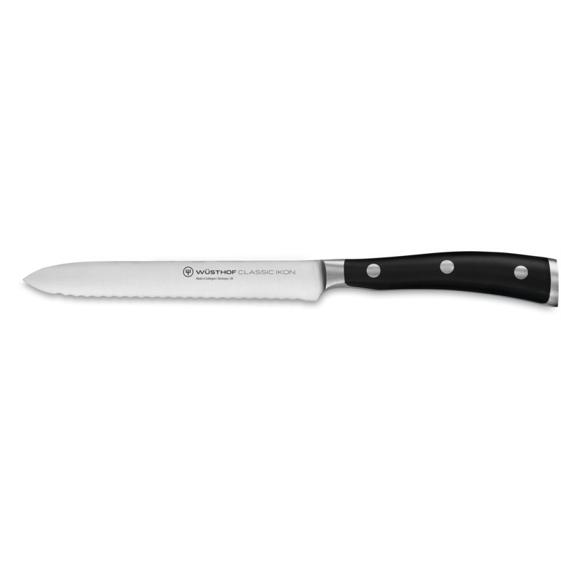 Wsthof Classic Ikon Serrated Utility Knife 5"