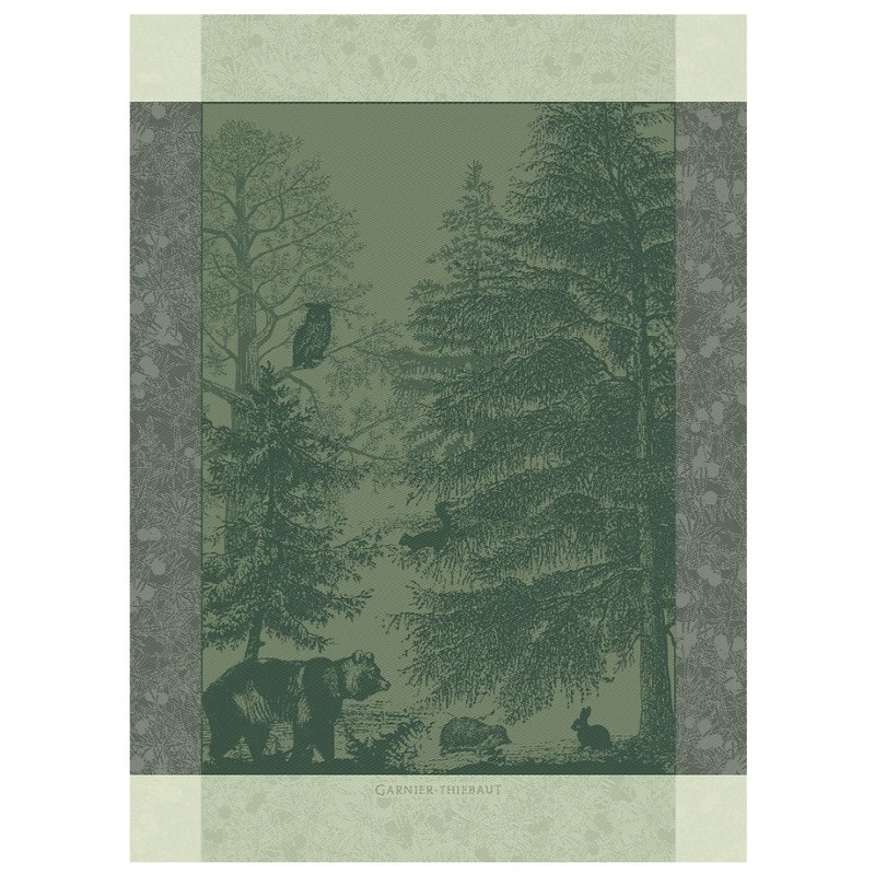 Garnier Thiebaut Animaux de la Foret Jacquard Kitchen Towel
