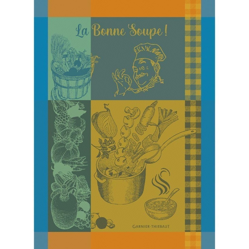 Garnier Thiebaut La Bonne Soupe Jacquard Kitchen Towel