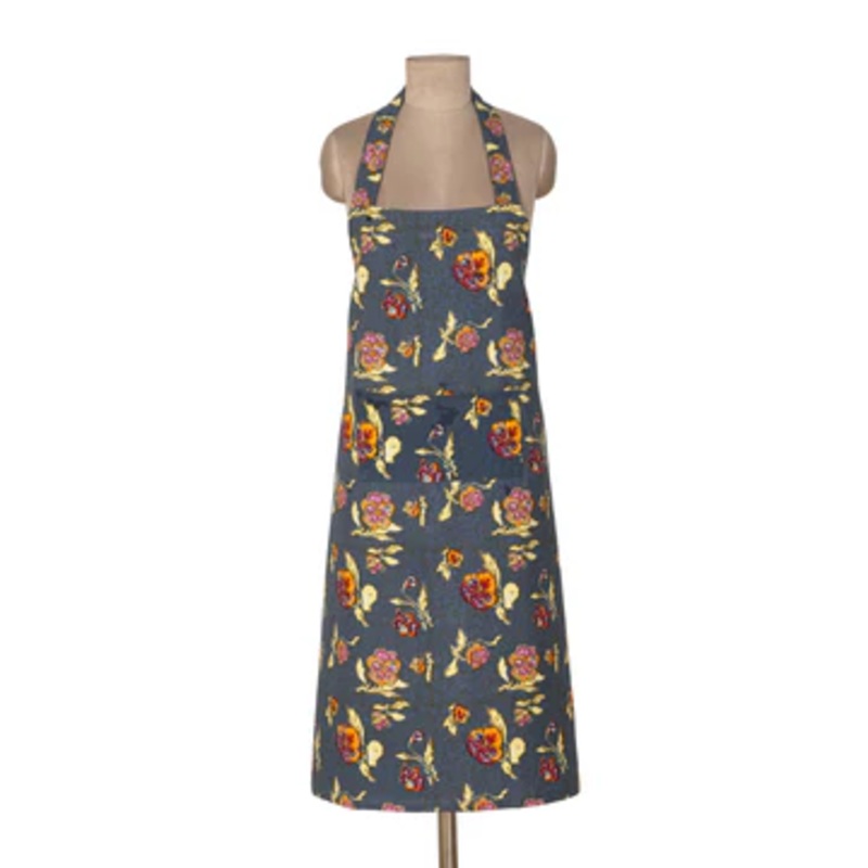 Couleur Nature Pansy Red & Grey | Apron